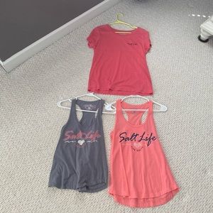 3 salt life shirts